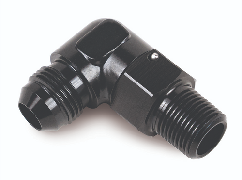 Derale 59708 - Aluminum Swivel Fitting 90° 1/2" NPT x -8AN Male