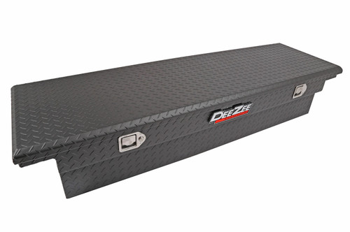 DEE ZEE DZ8170LTB - Deezee Universal Tool Box - Red Crossover - Single Lid Black BT (Low/Txt Blk)