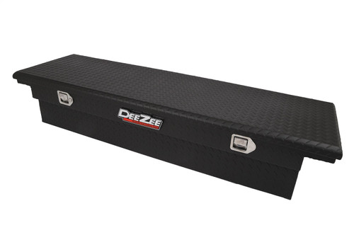 DEE ZEE DZ8170LTB - Deezee Universal Tool Box - Red Crossover - Single Lid Black BT (Low/Txt Blk)