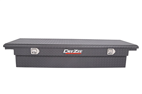 DEE ZEE DZ8170LTB - Deezee Universal Tool Box - Red Crossover - Single Lid Black BT (Low/Txt Blk)