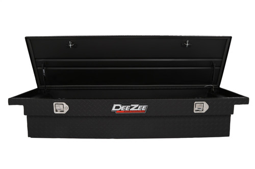 DEE ZEE DZ8170LTB - Deezee Universal Tool Box - Red Crossover - Single Lid Black BT (Low/Txt Blk)