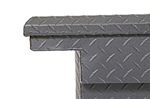 DEE ZEE DZ8170LTB - Deezee Universal Tool Box - Red Crossover - Single Lid Black BT (Low/Txt Blk)