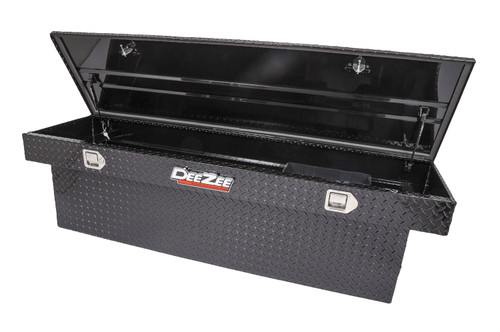 DEE ZEE DZ8170DB - Deezee Universal Tool Box - Red Crossover - Single Lid Black BT (Deep Black)