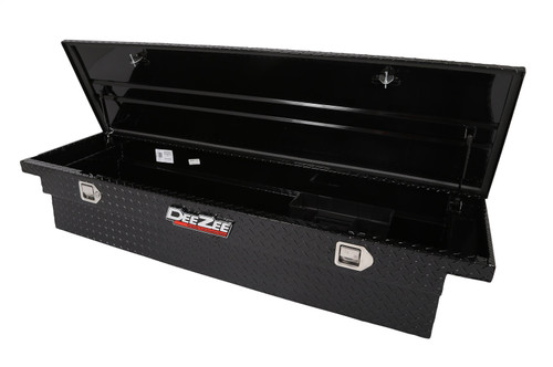 DEE ZEE DZ8170LB - Deezee Universal Tool Box - Red Crossover - Single Lid Black BT (Low)