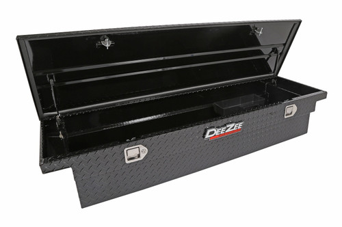 DEE ZEE DZ8170LB - Deezee Universal Tool Box - Red Crossover - Single Lid Black BT (Low)