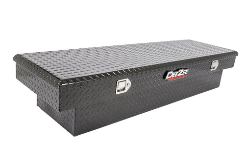DEE ZEE DZ8170B - Deezee Universal Tool Box - Red Crossover - Single Lid Black BT Full Size