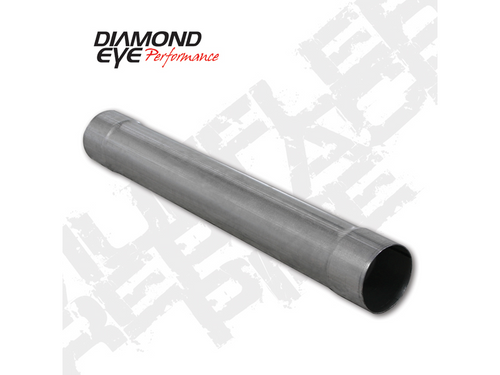 Diamond Eye 510205 - Muffler Delete Pipe Replacement 30 Inch Steel Aluminized Performance Muffler Replacement