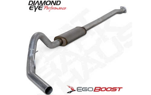 Diamond Eye K3333S - Cat Back Exhaust System For 11-13 Ford F150 Raptor 6.2L 3.5 Inch Single Passenger Side Stainless