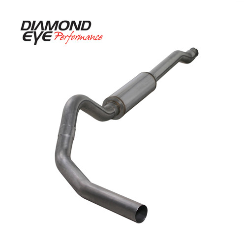 Diamond Eye K4338S - Cat Back Exhaust System For 03-07 Ford F250/F350 Superduty 6.0L 4 inch Single Side With Muffler Stainless