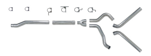 Diamond Eye K4340A-RP - Cat Back Exhaust System 03-07 Ford F250/F350 Superduty 6.0L 4 Inch No Muffler Split Rear/Side Aluminized