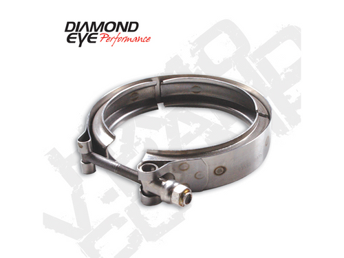 Diamond Eye VC400HX40 - Exhaust Clamp V-Band Clamp For HX40 Style Turbo Stainless