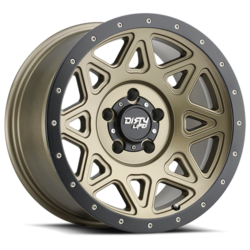 Dirty Life 9305-7983MGD - Race Wheels Theory 9305 Matte Gold 17X9 6-139.7 -12Mm 106Mm