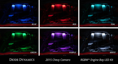 Diode Dynamics DD0440 - RGBW Engine Bay Strip Kit 2pc Multicolor Diode Dynamics DD0440 - RGBW Engine Bay Strip Kit 2pc Multicolor