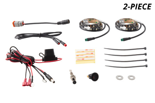 Diode Dynamics DD0440 - RGBW Engine Bay Strip Kit 2pc Multicolor Diode Dynamics DD0440 - RGBW Engine Bay Strip Kit 2pc Multicolor