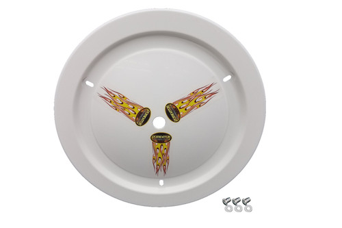 Dominator Racing 1012-D-WH - Wheel Cover Dzus-On White