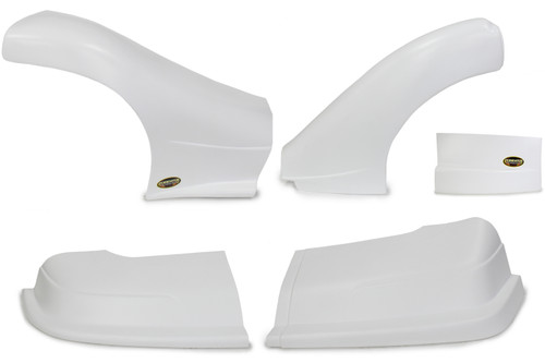 Dominator Racing 2300-WH - Dominator Late Model Nose Kit White