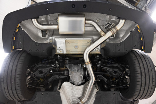 Dinan D660-0097-BLK - Valved Axle-Back Exhaust - 2021-2024 Toyota GR Supra 2.0