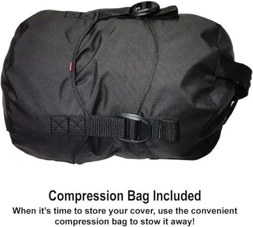 Dowco 52003-02 - WeatherAll Plus Ratchet Motorcycle Cover Black - Large