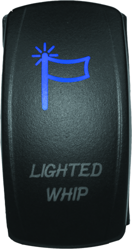 DragonFire Racing 521393 - Lighted Switch Whip On/Off Blue