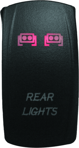 DragonFire Racing 521392 - Lighted Switch Rear Light On/Off Red