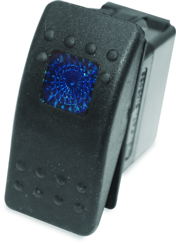 DragonFire Racing 520981 - Lighted Switch On/Off Rocker Switch Blue Lite DragonFire Racing 520981 - Lighted Switch On/Off Rocker Switch Blue Lite