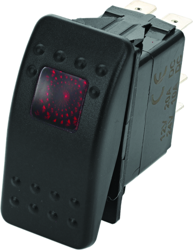 DragonFire Racing 520982 - Lighted Switch On/Off Rocker Switch Red Lite DragonFire Racing 520982 - Lighted Switch On/Off Rocker Switch Red Lite