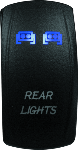 DragonFire Racing 521391 - Lighted Switch Rear Light On/Off Blue