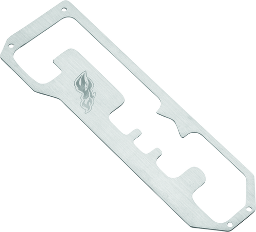 DragonFire Racing 522635 - 19-22 Honda Talon Shifter Plate  - Stainless Steel