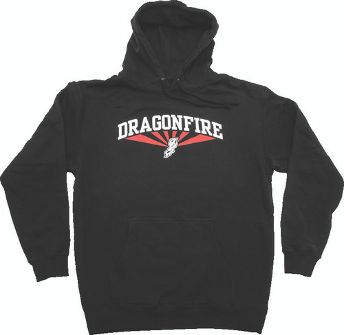 DragonFire Racing 523126 - Dfr Az Hoodie Blk/Rd Xl