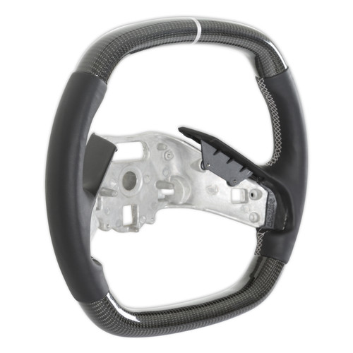 Drake Muscle CV950-23 - Cars Steering Wheel - Carbon Fiber with Leather Grips