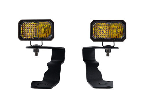 Diode Dynamics DD6617 - Stage Series 2in LED Ditch Light Kit for 2015-2021 Subaru WRX/STi, Sport Yellow Combo