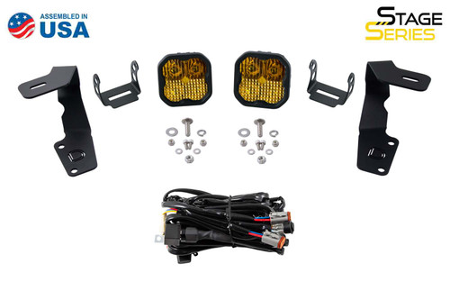 Diode Dynamics DD6616 - Stage Series 2in LED Ditch Light Kit for 2015-2021 Subaru WRX/STi, Sport White Combo