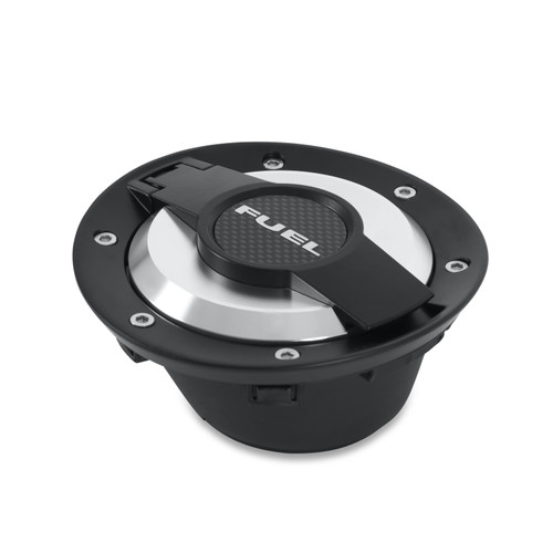 Drake Muscle MO-210001 - 2008-13 Challenger Fuel Door Assembly (Black)
