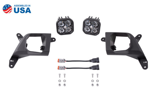 Diode Dynamics DD7124-SS3FOG-0682 - SS3 LED Fog Light Kit for 2020-2021 Chevrolet Silverado HD 2500/3500 White SAE Fog Pro w/ Backlight