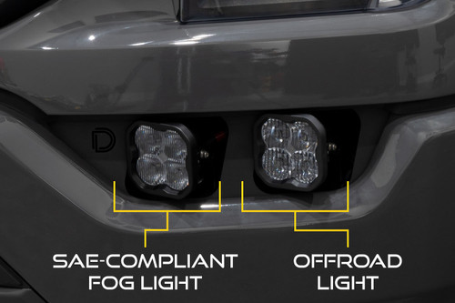 Diode Dynamics DD7312 - SS3 LED Fog Pocket Kit for 2021-2022 Ford F-150, White Pro
