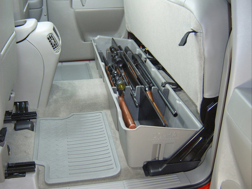 DU-HA 10001 - DÜHA Under Seat Storage fits 99-07 Chevy Silverado/GMC Sierra 1500 2500 3500 Extended Cab Classic - Heavy-Duty Back Seat Organizer - Dark Gray