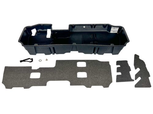 DU-HA 10400 - DÜHA Under Seat Storage fits 19-25 Chevy Silverado/GMC Sierra Light Duty Crew Cab & 20-25 Heavy Duty Crew Cab New Body Style - Heavy-Duty Back Seat Organizer - Black