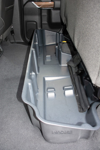 DU-HA 10420 - DÜHA Under Seat Storage fits 19-25 Chevy Silverado/GMC Sierra Light Duty Crew Cab & 20-25 Heavy Duty New Body Style Double Cab - Heavy-Duty Back Seat Organizer - Black