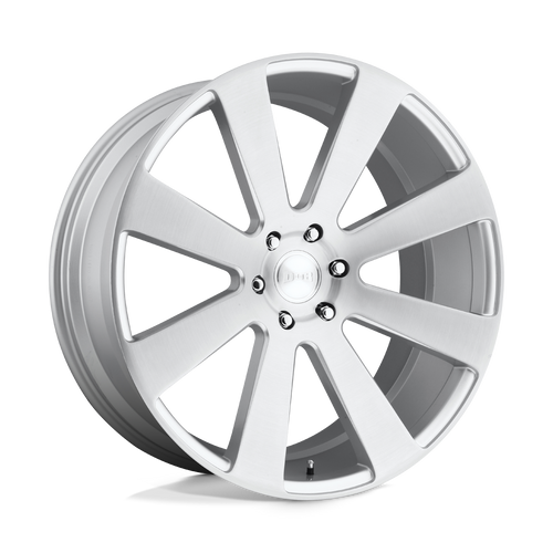 Dub S213240077+20 - S213 8-Ball 24X10 Gloss Silver Brushed