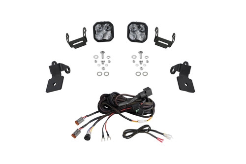 Diode Dynamics DD7637 - 20-Present Polaris RZR A-Pillar LED Pod Kit, SS3 Pro White Combo