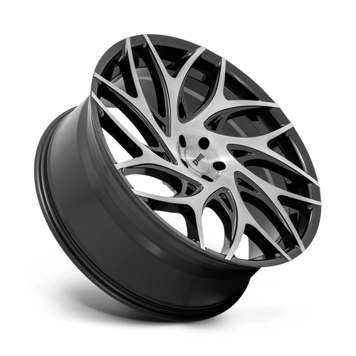 Dub S2602400B4+25 - S260 G.O.A.T. 24X10 Brushed Face With Gloss Black Dark Tint Spokes