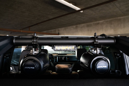 DV8 Offroad BRSB-01 - 2021-22 Ford Bronco Rear Speaker and Light Mount Bar