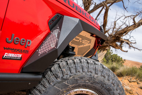 DV8 Offroad FDJL-01 - Jeep JL Armor Fenders with LED Turn Signal Lights 18-Present Wrangler JL
