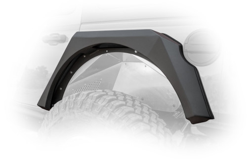 DV8 Offroad FDJL-01 - Jeep JL Armor Fenders with LED Turn Signal Lights 18-Present Wrangler JL