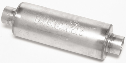Dynomax 17223 - Muffler - Ultra Flo Welded - 3 in Center Inlet - 3 in Center Outlet - 14 x 6 in Round Body - 19 in Long - Stainless - Natural - Universal - Each Dynomax 17223 - Muffler - Ultra Flo Welded - 3 in Center Inlet - 3 in Center Outlet - 14 x 6 in Round Body - 19 in Long - Stainless - Natural - Universal - Each