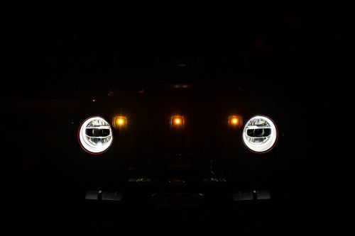 DV8 Offroad GRJL-02 - 2018+ Jeep JL Grill Amber Marker Lights