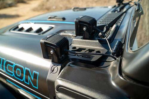 DV8 Offroad LBJL-12 - 21-23 Jeep Wrangler JL 4XE Dual Light Pod Mounts