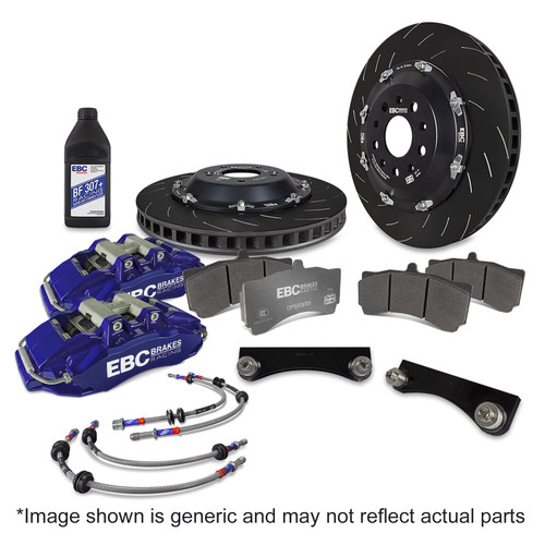 EBC BBK042BLU-1 - Racing 2019+ Toyota GR Supra Blue Apollo-6 Calipers 380mm Rotors Front Big Brake Kit