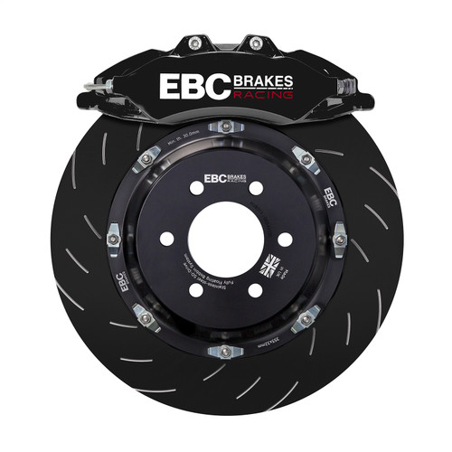 EBC BBK036BLK-1 - Racing 08-21 Nissan 370Z Black Apollo-6 Calipers 355mm Rotors Front Big Brake Kit