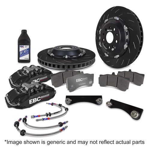 EBC BBK044BLK-2 - Racing 2023+ Nissan 400Z Black Apollo-6 Calipers 380mm Rotors Front Big Brake Kit
